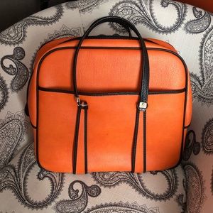 Vintage Orange Luggage Carry-All